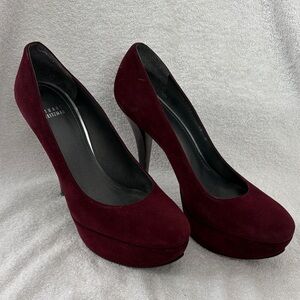 Stuart Weitzman Burgundy Heels